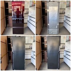 【美品‼️】シャープ 2018年製 356Lノンフロン冷凍冷蔵庫 自動製氷 プラズマクラスター 高級ガラスドア どっちもドア グラデーションレッド♪の画像