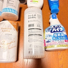 日用品 まとめ売り スポンジ 綿棒 トイレクイックル パーフェクトホイップ 洗顔 泡ハイター カット式台ふきん 消臭力 ソースディスペンサーの画像