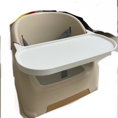 リッチェル ベビーチェア フィージー ミントブルー ブースターチェア ローチェア 乳児用イス テーブル付きの画像