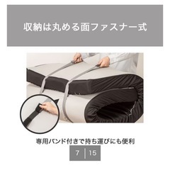 ニトリ 体圧分散に優れた3層構造敷ふとん ダブル(N-CUBE D)の画像