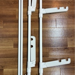 アイリスオーヤマ 突っ張り 窓枠物干し 2段 MW-190NRの画像