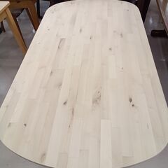 リユースのサカイ栃木店★ジモティ割あり★  テーブル 木目×ライトベージュ W140×D73.5×H65.5 クリーニング済み TC11774の画像