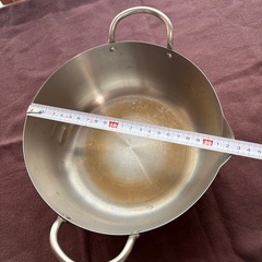 【取引予定者決定】ステンレス天ぷら鍋 22cm の画像