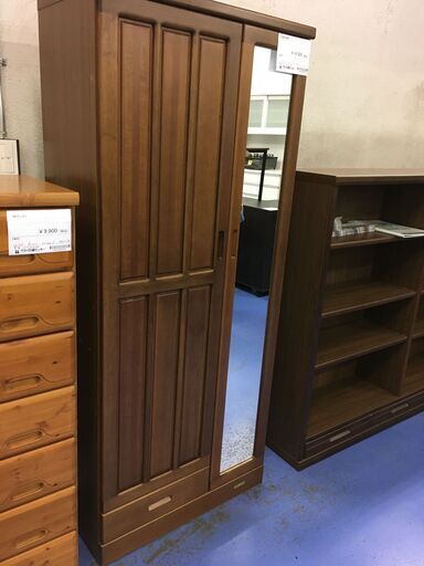 ★リユースのサカイ横浜南店★YM1650 natty 玄関収納棚 ブラウン W75.5×D41×H176 クリーニング済み