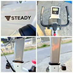 【❗️✨運動不足解消✨❗️】STEADY エアロバイク 静音モデル✨ダイエット・運動に最適！ ✨簡易清掃済み❗️の画像