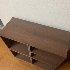 【4つまとめ売り】カラーボックス　ブラウンの画像