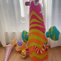 ふわふわ 風船 お散歩 ミニオン 空気 おもちゃの画像