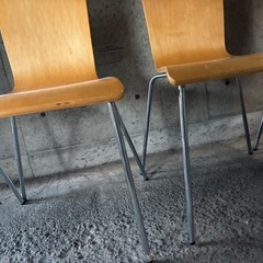 ダイニング　チェア　５つ　椅子　ウッドの画像