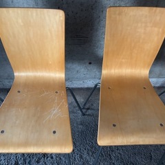 ダイニング　チェア　５つ　椅子　ウッドの画像