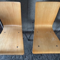 ダイニング　チェア　５つ　椅子　ウッドの画像