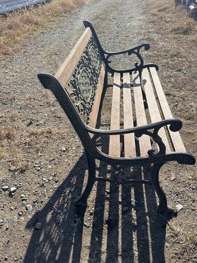 2人用ガーデンベンチ アームレストと背もたれ付き、木製パティオベンチ