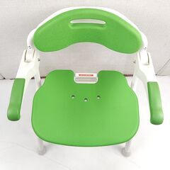 アロン化成 安寿 折りたたみ シャワーベンチ FS グリーン 介護用品 入浴 補助 25K 北3の画像