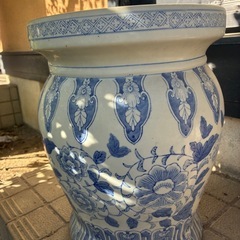 🌹陶器チェア　ベンチ　フラワースタンド　プランタースタンド　ガーデニング🌹の画像