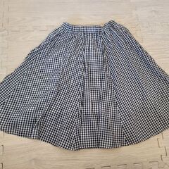 【美品】ユニクロ エニファム UNIQLO プリーツ フレア スカート キッズ 女の子 120 130 140センチ程度の画像