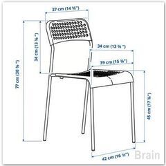 IKEA SANDSBERGチェア椅子２脚の画像