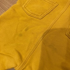 プチバトー ベビー服 黄色オーバーオール 12m/74cmの画像