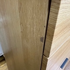 人気商品!! ニトリ キッチンボード エトナ ETONA-90KB-LBR2 木製 食器棚の画像