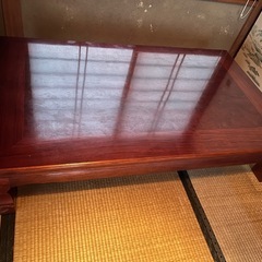 【無料】座卓 ローテーブル 天然木風 和室テーブル 【引き取り限定】の画像