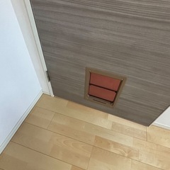 アトムリビンテック ATOM ペットドア ペットくぐ〜る２ 中サイズ【ブラウン】犬 猫 穴 ドアの画像