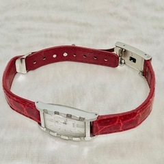 レディース腕時計　セイコー LUKIA ルキア　革ベルト　レッド　美品の画像