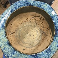 【ジャングルジャングル広陵店】　火鉢　レトロ　金魚鉢　陶器　の画像