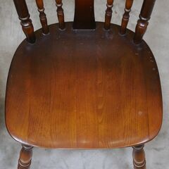 ≪zyt2609ジ≫ [2脚セット] 飛騨産業 ウインザーチェア HIDA/オールドキツツキ/ダイニングチェア/ヴィンテージ家具/中古家具/リユースストレージ仙台 071120-01の画像