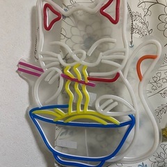 招き猫😺ネオンサインの画像