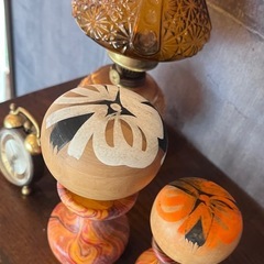 昭和レトロ　こけし 2体セット 郷土玩具 民芸品 木製 人形 置物　アンティークの画像