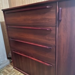 【無料で差し上げます】スリムなのに大容量！木製シューズボックスの画像