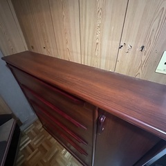 【無料で差し上げます】スリムなのに大容量！木製シューズボックスの画像