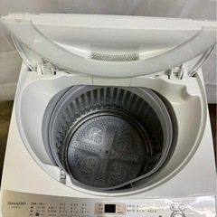 【月末最終セール】【6ヶ月保証】SHARP 全自動洗濯機 ES-GE7C 2019年製 洗濯7kg 風邪乾燥付の画像