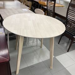 ★リユースのサカイ千葉中央店★  円形ダイニングテーブル ナチュラル H76×D90×W90 クリーニング済み TC5545の画像