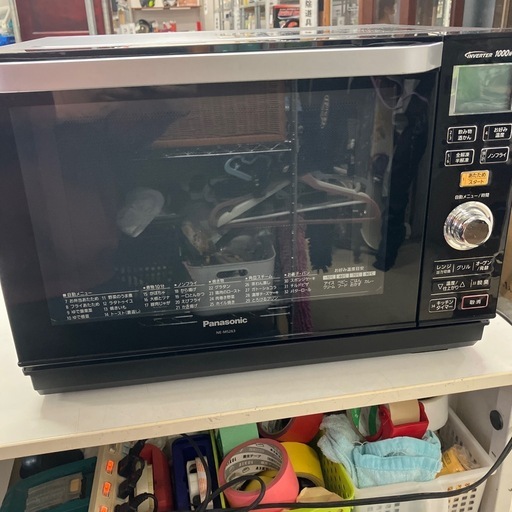 I 2511-726 Panasonicオーブンレンジ　NE-MS263-K 2017年製　キズ汚れ有り