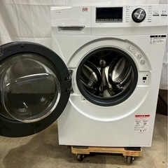 【月末最終セール】【6ヶ月保証】【6ヶ月保証】AQUA ドラム式洗濯機 AQW-F8N 2024年製 洗濯8.0kg乾燥なしの画像
