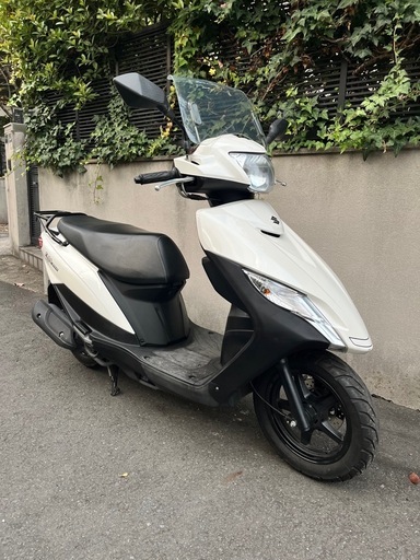 アドレス125 dt11a 美車 実働車自賠責たっぷり令和12年4月まで スクリーン付　ウーバー、通勤通学に スマホホルダー付