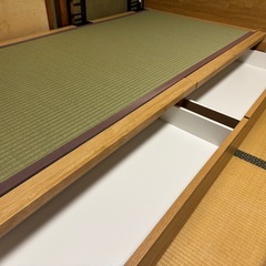 畳ベッド（ニトリ）使用極浅め　収納付き　19,000円の画像