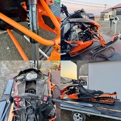 部品取り！　ARCTIC CAT M8000 153 スノーモービル車体の画像