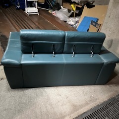 NOCE 2.5Pレザーソファ 深緑 2020年頃に購入の画像