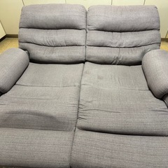 特別価格★NITORI 電動リクライニングソファ Nシリーズ　2人掛け 布張りの画像