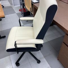 ★リユースのサカイ千葉中央店★  ワークﾁｪｱ ホワイト H109×D54×W65 クリーニング済み TC5550の画像