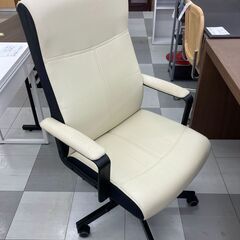 ★リユースのサカイ千葉中央店★  ワークﾁｪｱ ホワイト H109×D54×W65 クリーニング済み TC5550の画像