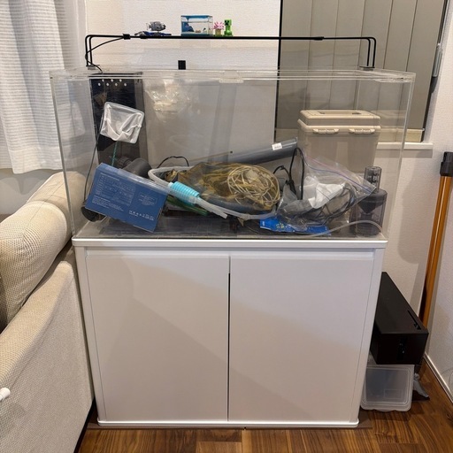 オーバーフロー　アクリル水槽　90センチ　フルフルセット