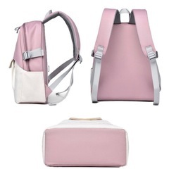 CAIYNXAO リュックサック 通学 リュック 女の子 おしゃれ ピンクと白のツートンカラーの画像