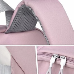 CAIYNXAO リュックサック 通学 リュック 女の子 おしゃれ ピンクと白のツートンカラーの画像