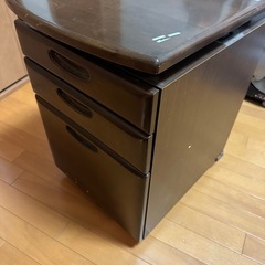 デスクワゴン サイドワゴン 袖机 キャスター付き の画像