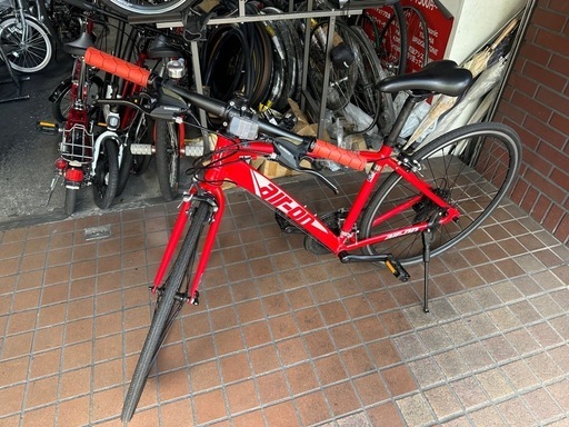 700ｃ　軽量アルミフレーム　3×7speed　レッド