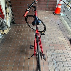 700ｃ　軽量アルミフレーム　3×7speed　レッドの画像