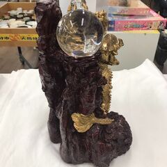 【ジャングルジャングル広陵店】置物　金龍上山　風水山水龍の画像