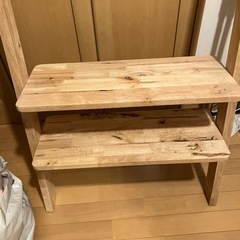 木製立てかけラック（美品）の画像