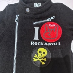 Party Party 子供服 フリース ライダースジャケット80サイズ の画像